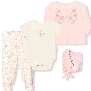 NWT BUNDLE Tahari 0-3 month Pale Pink Outfit Set